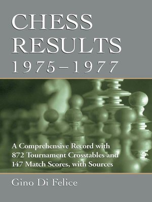 cover image of Chess Results, 1975-1977